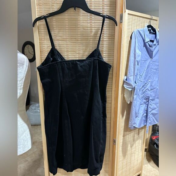 TOPSHOP Moto Black Denim Zippered Dress 🖤 - Picture 3 of 5